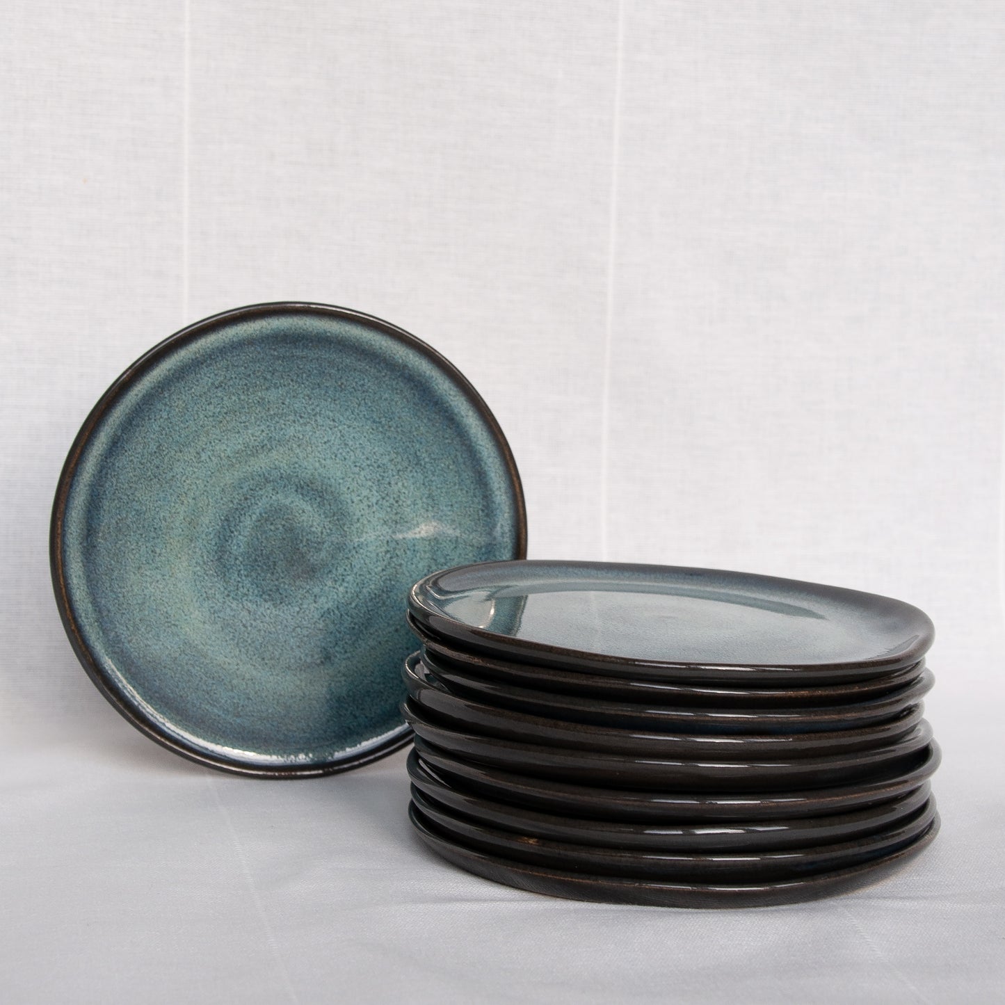 Tapasbordje blauw/groen