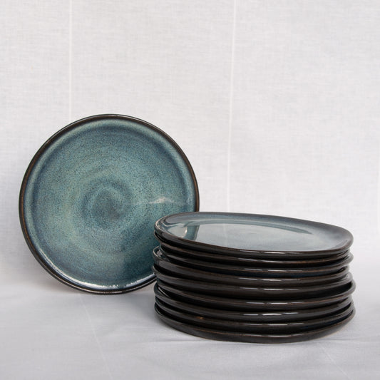 Tapasbordje blauw/groen