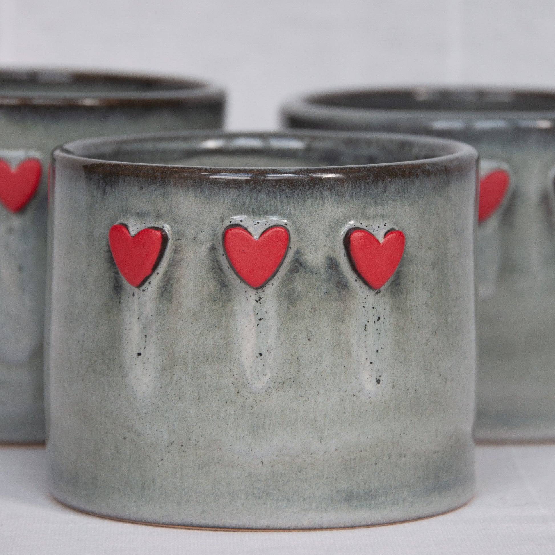 Relies hartjespot pot hartje handgemaakt origineel geschenk cadeau valentijn moederdag uniek
